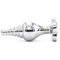 Generique Plug Bijou Leaf 7 x 2.7cm Transparent
